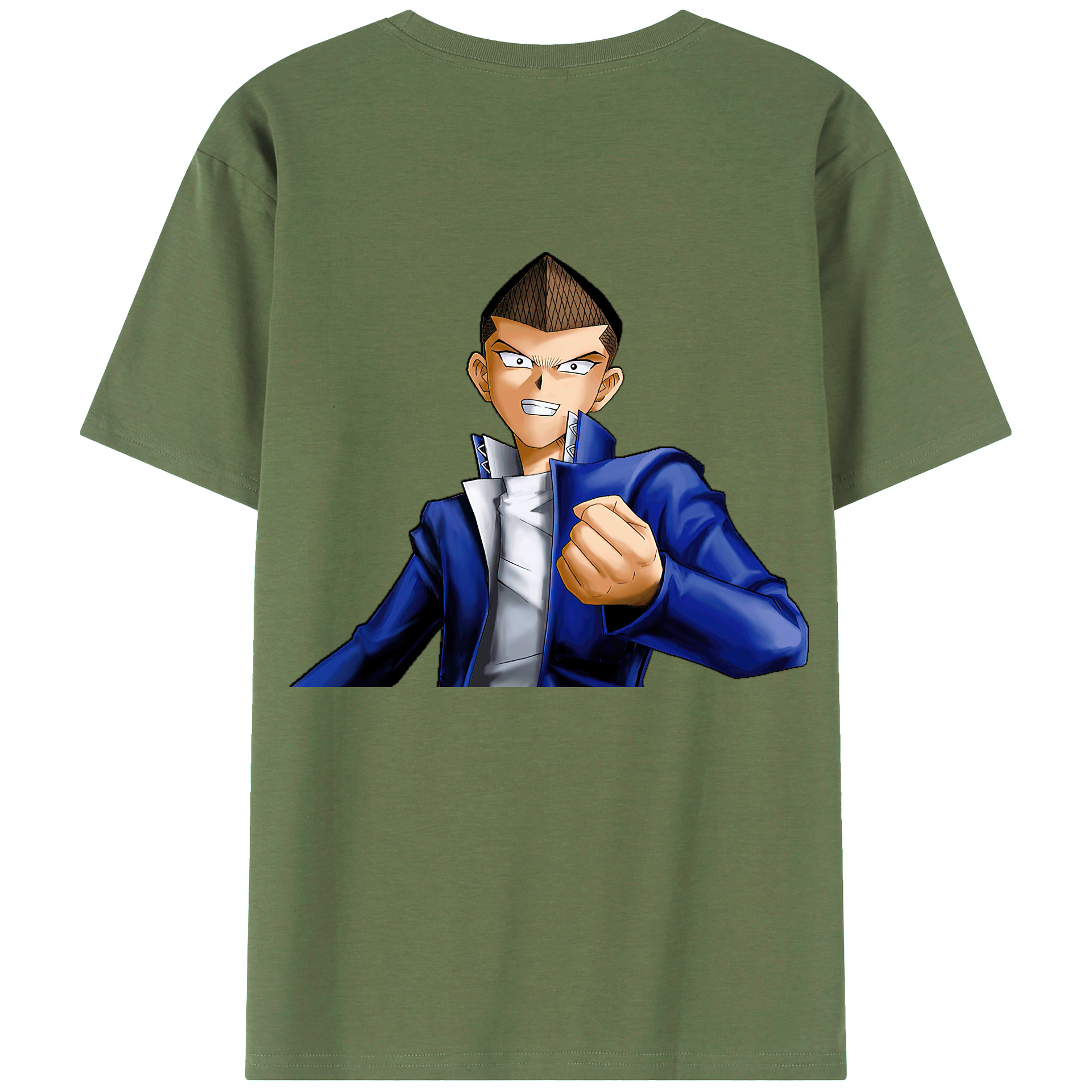 （画像用） 遊☆戯☆王 Yu-Gi-Oh! 綿100％ メンズ半袖Tシャツ（バックプリント） 通気性